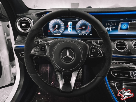  Mercedes-Benz E-класс. Перетяжка руля_4