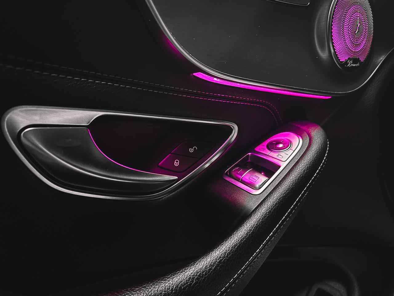 подсветка салона Ambient lighting для мерседес